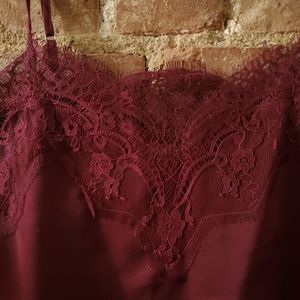 Silky Maroon Lulu's top